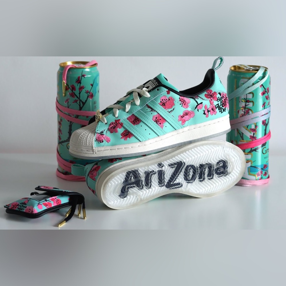 Arizona Green Tea x Adidas Sneakers